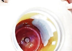 ???? BIGGEST ANAL GAPE ???? FOR A TEEN FEMBOY BOYPUSSY WITH LARGE DIAMETER PLASTIC JAR!