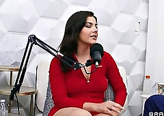 Public Lesbian Blowjob: Valentina Nappi Sucks Two Big-Tits After Podcast