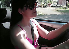 Raquel asking for information in a naughty way, letting her hands touch her, giving blowjobs and taking cum from a stranger without a mask