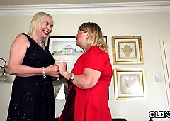 Two Blonde British Matures Fingering Deep Down Their Holes