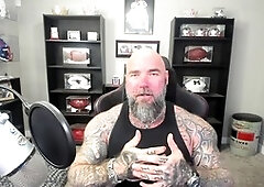 Hairy muscle men, muscle tattoo, the interview