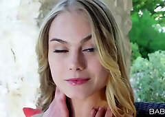 Cute-looking Busty Babe Is Touching Her Pussy - Nancy A