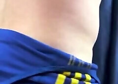 Hunk in a blue singlet