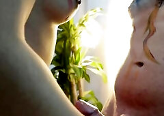 My hawt ally Kokogomezz gives me a spectacular oral-job whilst that babe does an artistic painting on my skin
