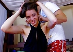 Small tits, deep throat