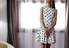 Skinny trans and her girlfriend fucked by real estate agent