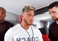 Drill My Hole - Blond haired William Seed caught interracial anal at the gym