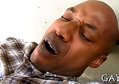 Interracial gay in doggie