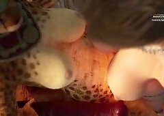 Huge Fat Furry FUTANARI Dick Fucked Teen Bimbo | Carnal Instinct | 3D RPG sex game part3