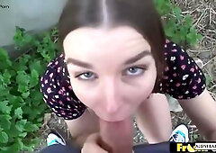 Shyness Fades Away As Arina Shygaya Gets Pounded Outdoors