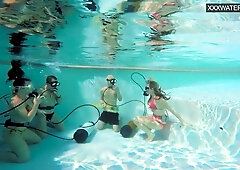 Eva and Jason's underwater babes dirt