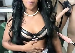 Shemale amateur licking and fucking a tight tranny ass