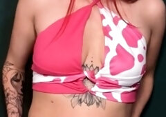 Pregnant Redhead Webcam Masturbation