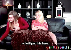 Girlfriends Sexy chicks lesbo bed sex