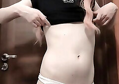 Shy femboy masturbate