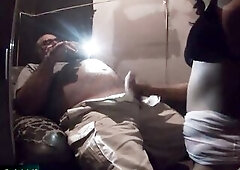 COWORKER ORAL SEX #three - Topless Dance & Suck Her Twat