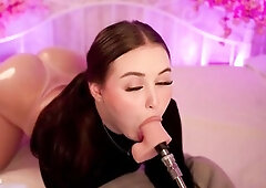 Cute gal gives a amazing unfathomable oral job