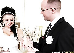 It's Payton's Specific day and this babe is doing it her way. That Babe gives a decision to suck and screw large ebony dongs on her wedding.