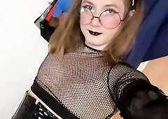 Latex Trans Cumming From Massive Knob