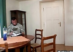 This Guy finds his girlfriends mama inlaw masturbating