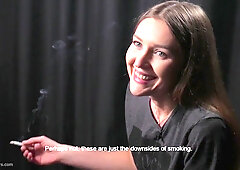 Kate Is Giving An Interview And Smoking 100mm Cigarettes