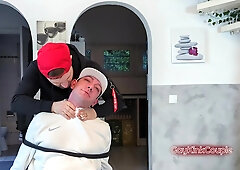 Bound On A Chair At His Mercy