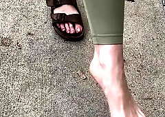 U pursue me around the store whilst I play with my Birkenstocks!