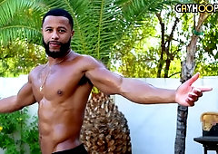 Oiled hottie Draco Young is ready to show his cock to you