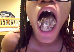 Tranny Chews up a Chocolate Canoli