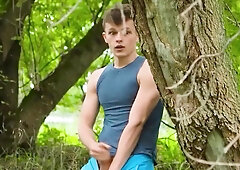 TWINKPOP - Lad Nurse Benjamin Blue Gargles Clark Delgaty's Ample Man Meat Thru A Gloryhole