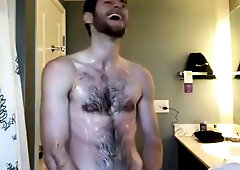 Pissed and cum on the floor 9