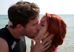 Smart sweet quickie in the washroom