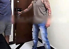 A tidy-encountered client noticed my madly pulsating knob.