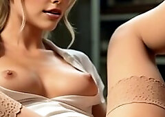 Hot Blonde Spreads Wide for Intense Fuck