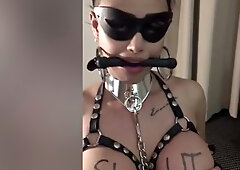 Colombian Slave Gives Her Master A Blowjob