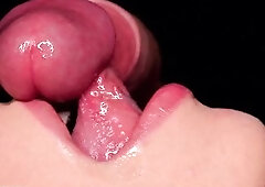 CLOSE UP: Most Good FREE Sloppy Throat for your CUM! Use my CUM DUMPSTER! HAWT Sucking Penis ASMR - ORAL