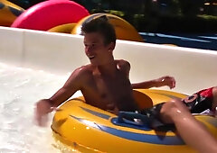 Four Twinks Take Turns on the Seaside