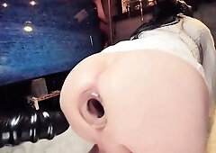 Cosplay as Samara Morgan from The Ring movie scene. Screwing three different dildos, every a larger defiance than the final.