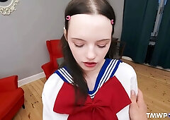 Small stunner dresses as geek desire for cruel sex - tmwpov