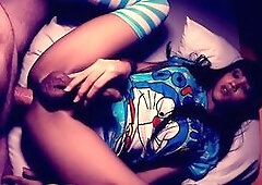 Cute Asian shemale Lily bareback anal sex after posing and hot masturbation in front of white tourist Sexy ladyboy masturbated After masturbation tran