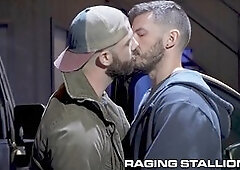 Bearded men, jerking off