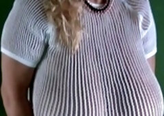 Solo with perfect big boobed blonde Alexis Ford