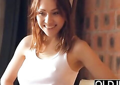 Super sexy russian teen gets banged by grandad this guy nails her youthful twat and the teen swallows his cum after getting drilled doggy style and ri