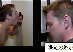 Straight gloryhole guy cums