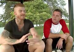 Muscle Wolf Dad Smashes His Acquaintance & Licks Butthole His Caboose four A Switch