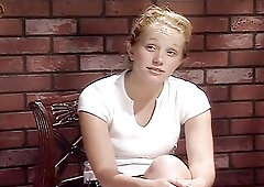 Kittys panties got all wet when she sucked her nipples