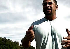 Transbabe Angelina Please finally fucks her gym instructors big cock