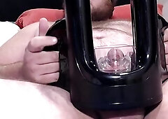 weeks worth of cum, discharged quick with a fleshlight quickshot launch