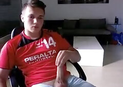 German Gay Cutie With Hard Cock Chatting With A Boy On Cam