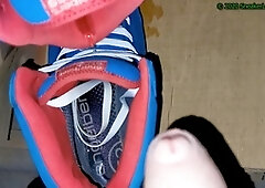 Gay piss, wet boots, work shoes